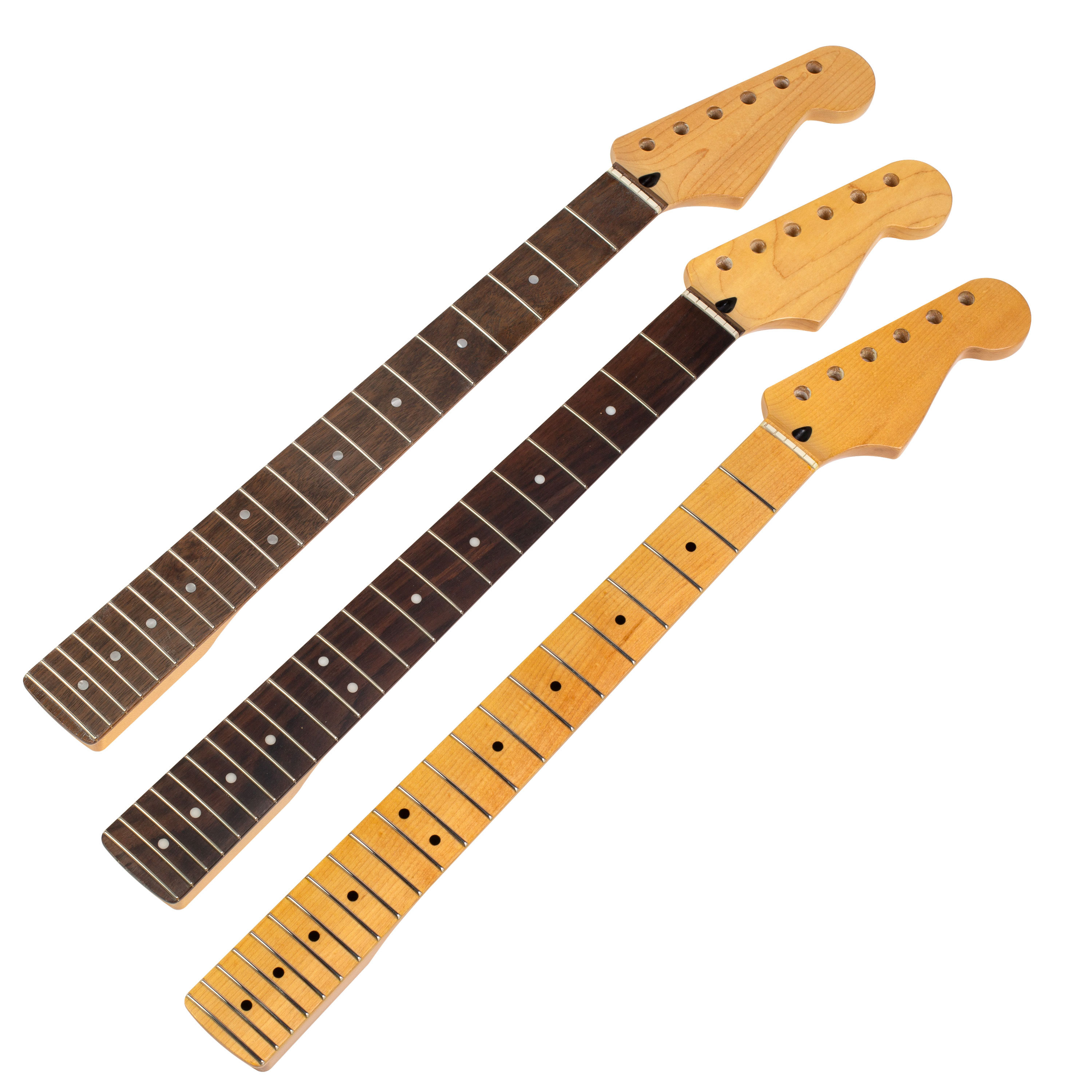 Mighty Milbe Vintage bernsteinfarbener Hals für Strat