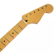 Mighty Milbe Vintage Amber Hals für Strat, mit Ahorn, 10,5 mm Pegholes