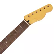 Mighty Milbe Vintage bernsteinfarbener Hals für Tele, mit indischem Laurel, 10 mm Pegholes