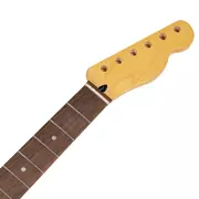 Mighty Milbe Vintage bernsteinfarbener Hals für Tele, mit indischem Laurel, 10,5 mm Pegholes