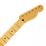 Mighty Milbe Vintage bernsteinfarbener Hals für Tele, mit Ahorn, 10,5 mm Zapfenlöcher