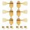 Kluson Waffleback Guitar Machines, 3L/3R, goldfarben mit Kunststoffknöpfen Kluson Waffleback Guitar Machines, 3L/3R, goldfarben mit Kunststoffknöpfen