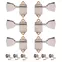 Kluson Waffleback Gitarrenmaschinen, 3L/3R, Nickel mit Metallknöpfen Kluson Waffleback Gitarrenmaschinen, 3L/3R, Nickel mit Metallknöpfen