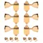 Kluson Waffleback Guitar Machines, 3L/3R, Gold mit Metallknöpfen Kluson Waffleback Guitar Machines, 3L/3R, Gold mit Metallknöpfen