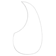 OM Akustikgitarre-Schlagbrett, klar