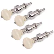 Five-StarBanjo-Tuning-Stifte, Cremeknopf auf Nickel, 4er-Set
