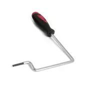 SchalllochHalsstab, für 4 mm Mutter; dreifach gebogen mit 5-3/4