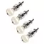 Rickard Cyclone High Ratio Tuning Pegs für Banjo mit Ivoroid-Knöpfen, 4er-Set, Nickel Rickard Cyclone High Ratio Tuning Pegs für Banjo mit Ivoroid-Knöpfen, 4er-Set, Nickel