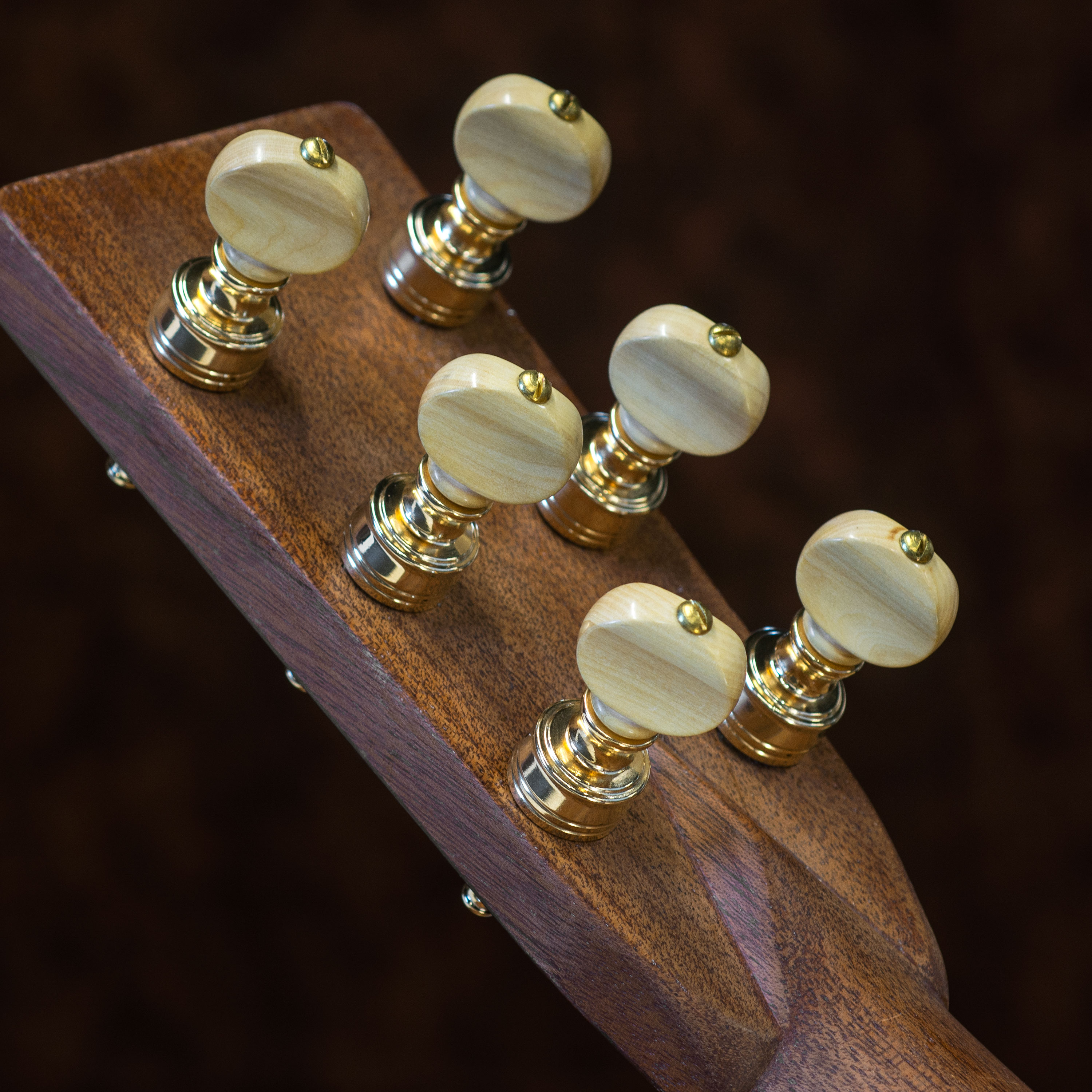 Rickard Cyclone High Ratio Tuning Pegs für Gitarre mit Boxwood-Knöpfen, 6er-Set Rickard Cyclone High Ratio Tuning Pegs für Gitarre mit Boxwood-Knöpfen, 6er-Set