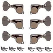 Gotoh Midsize 510 3+3 Tuner mit Metallknöpfen, Cosmo schwarz