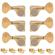 Gotoh Midsize 510 3+3 Tuner mit Metallknöpfen, Gold