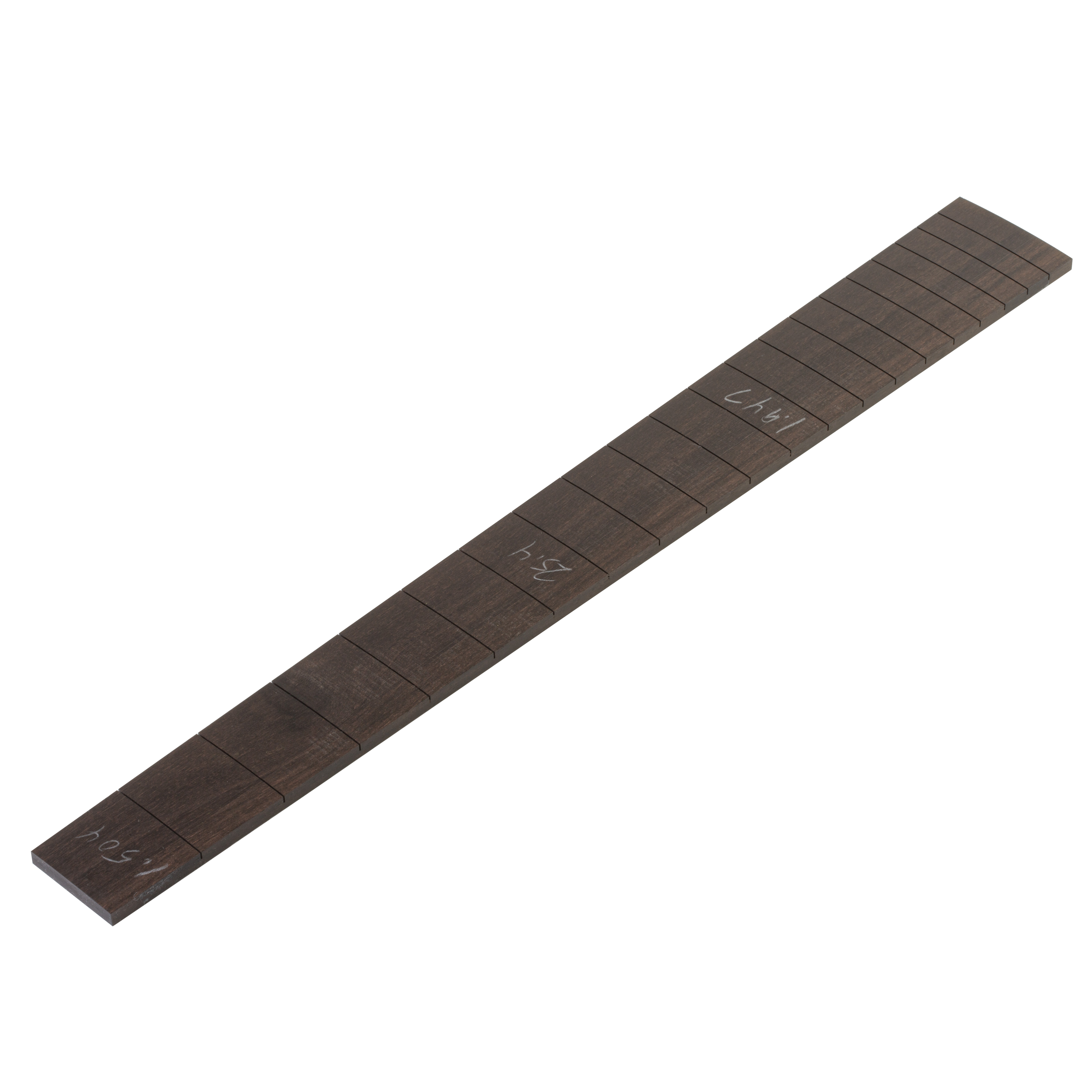 Ebony Custom Shop Griffbrett, 25,4", 1-1/2" N, 1-61/64" S