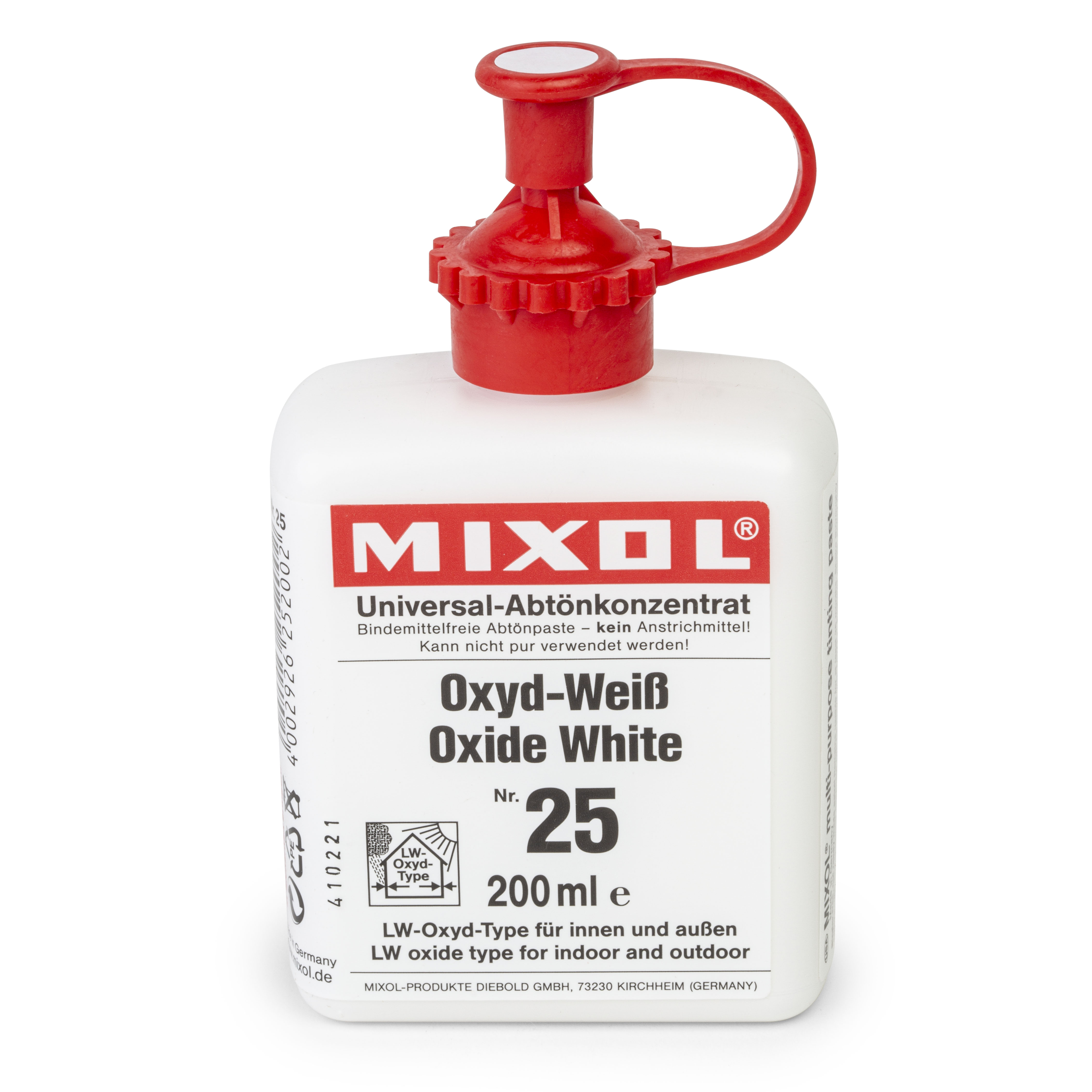 Mixol Universal Tints, große Flasche, weiß