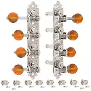 Waverly F-Style-Mandoline mit bernsteinfarbenen Knöpfen, hellem Nickel