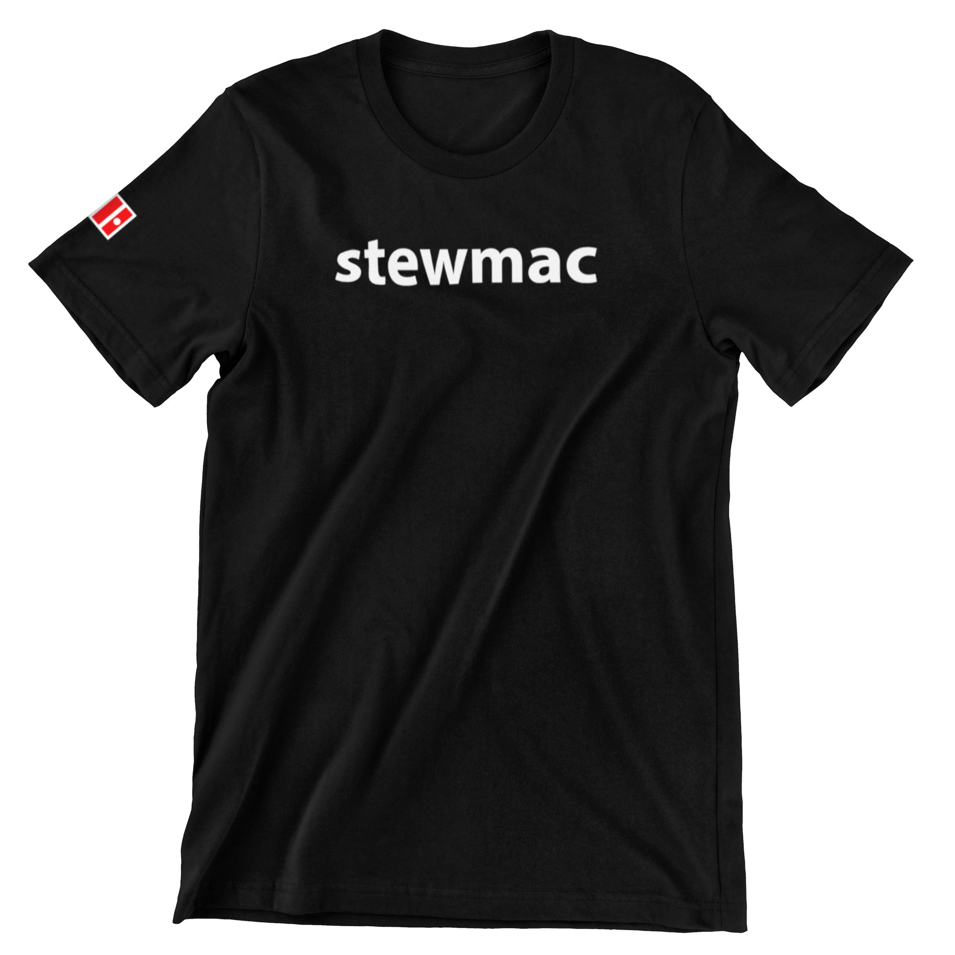 Klassisches schwarzes StewMac T-Shirt