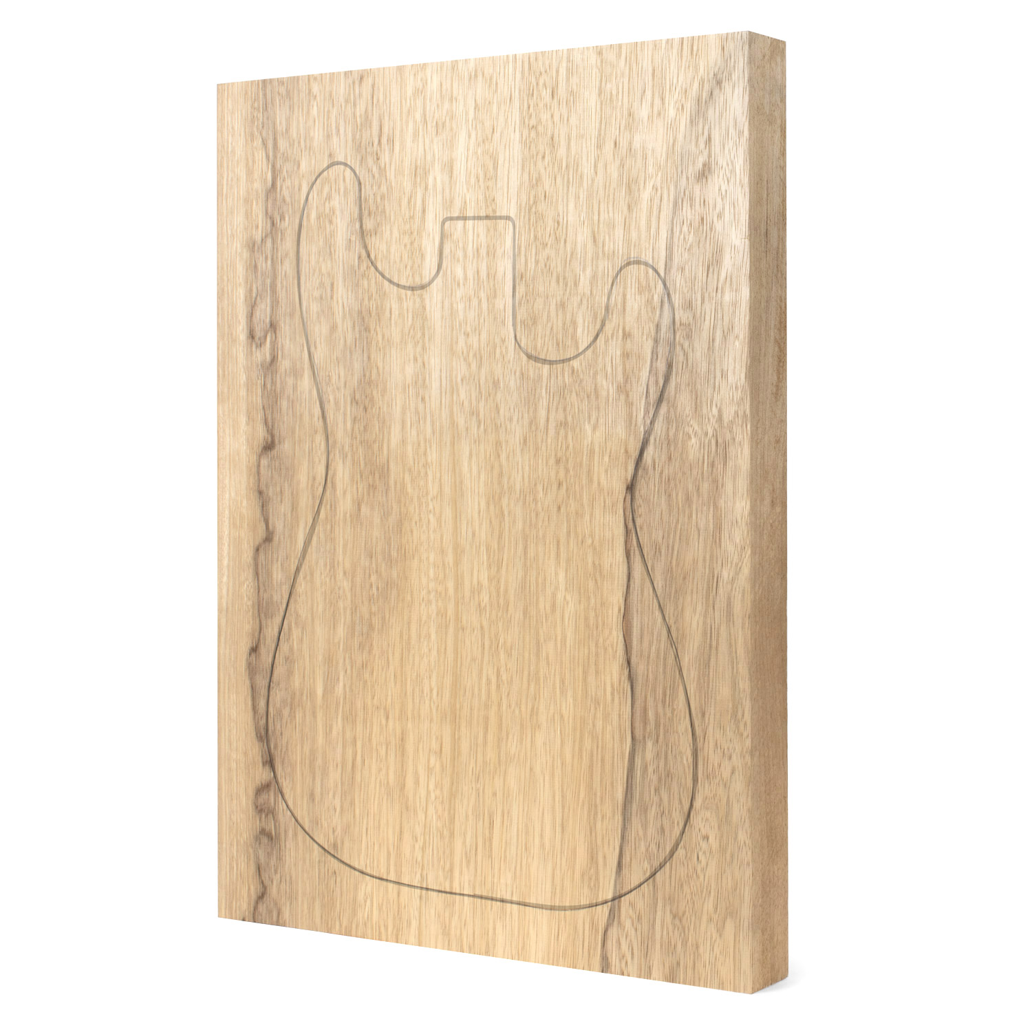 Schwarzer Limba Korpusrohling, 1-Piece