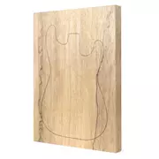 Schwarzer Limba Korpusrohling, 1-Piece