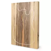 Schwarzer Limba Korpusrohling, 2-Piece