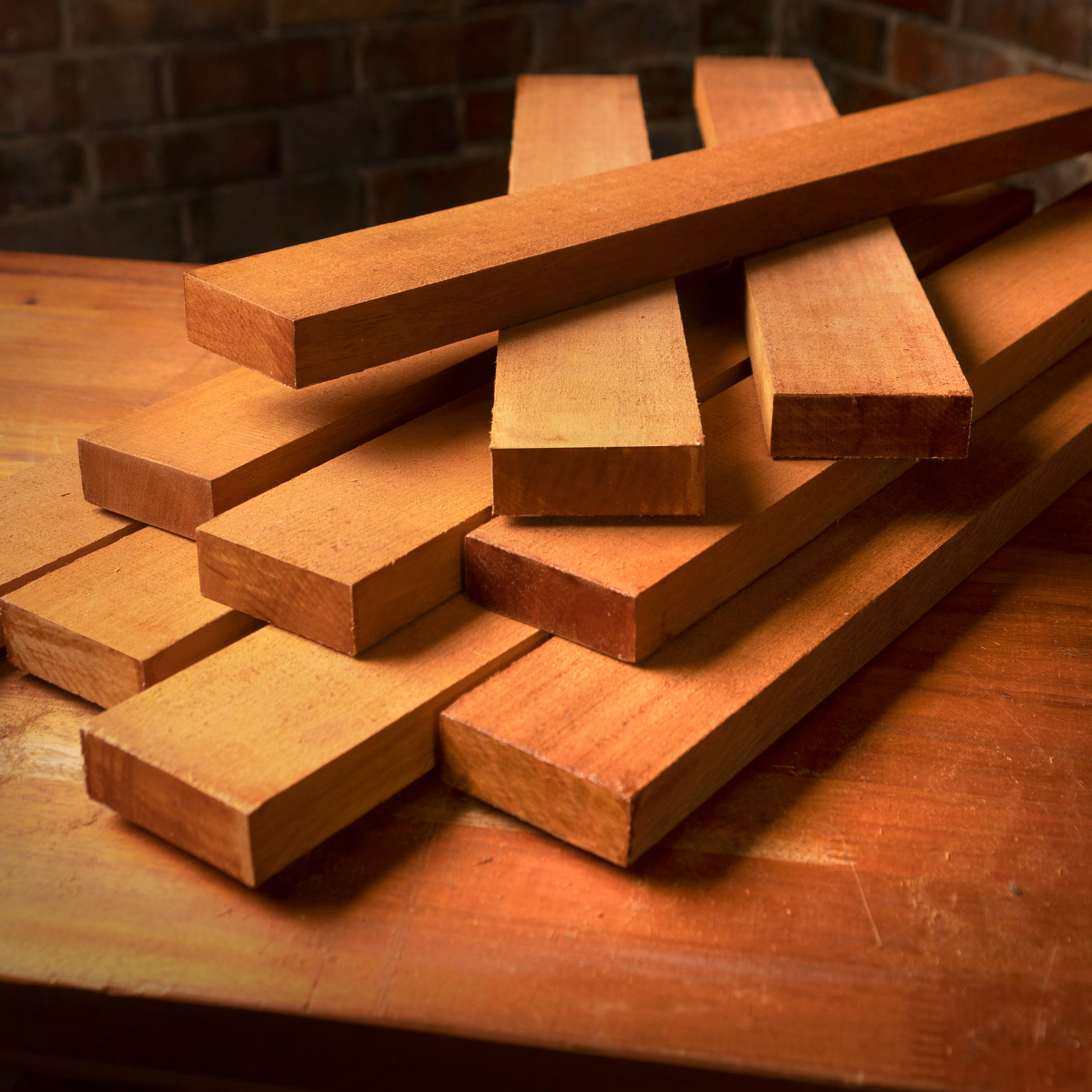 Halsrohlinge aus Amerikanischem Mahagoni – 10er-Pack