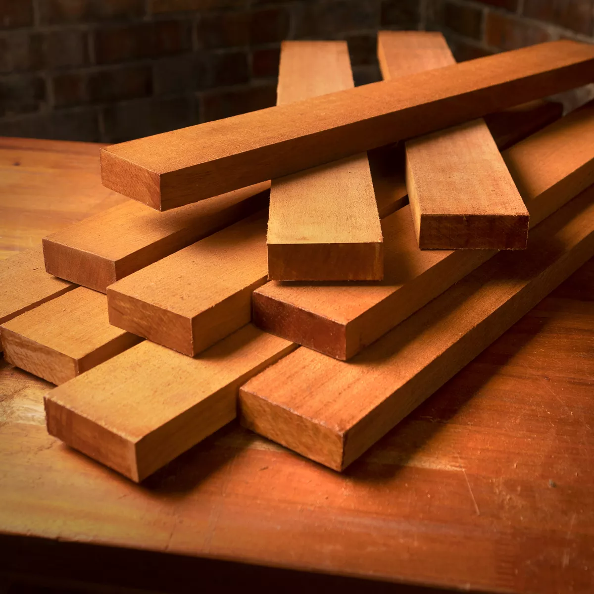 Halsrohlinge aus Amerikanischem Mahagoni – 10er-Pack Halsrohlinge aus Amerikanischem Mahagoni – 10er-Pack