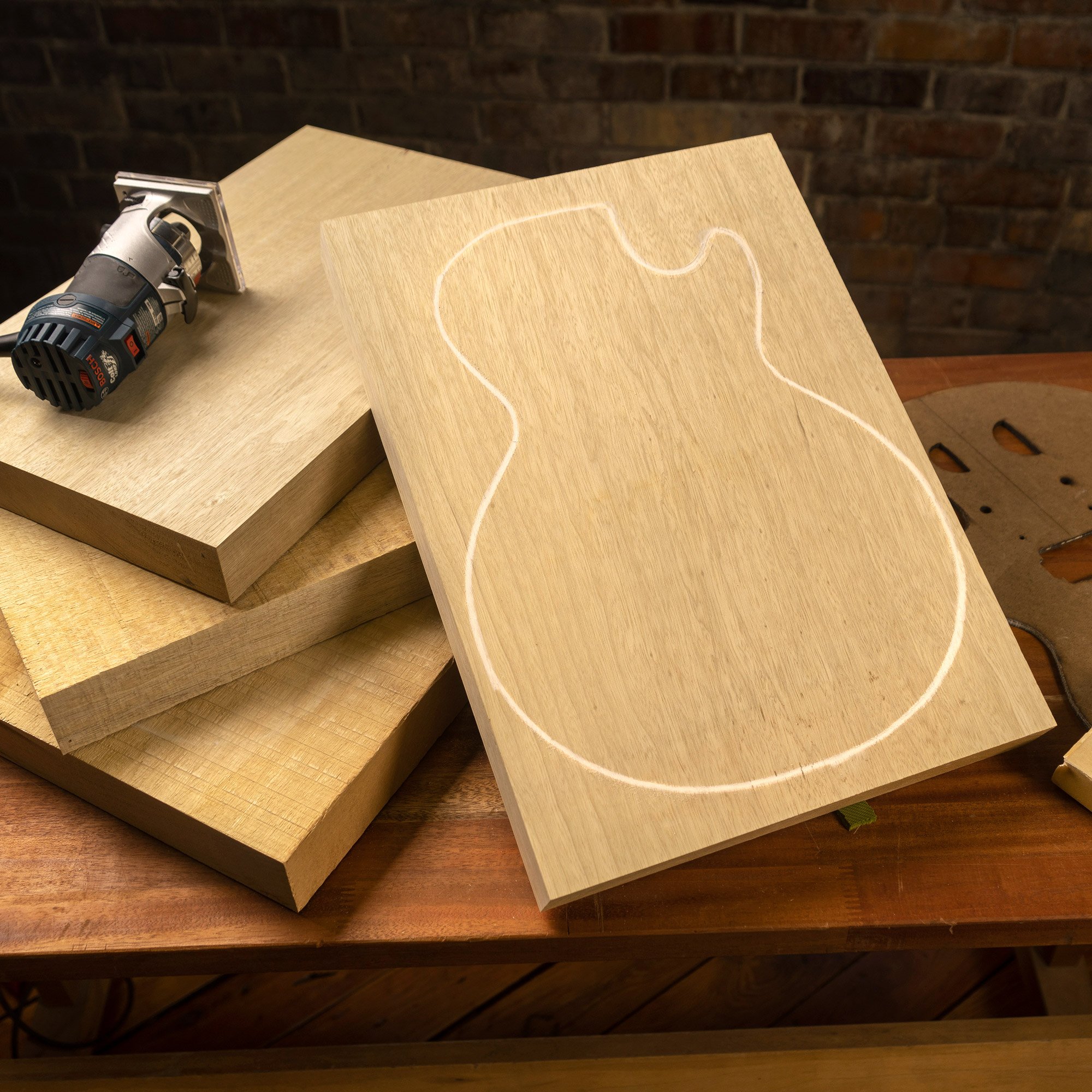 Korpusrohling aus Korina (White Limba) Korpusrohling aus Korina (White Limba)