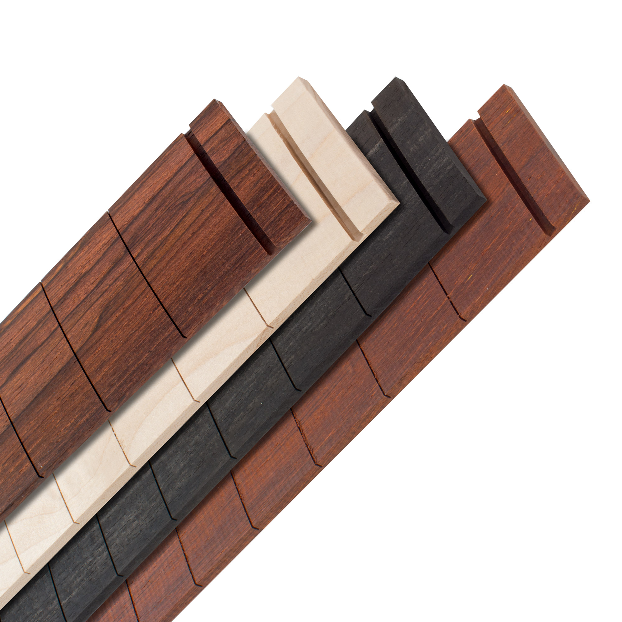 Geschlitztes Griffbrett für Fender-Gitarre, 9-1/2"-Radius Geschlitztes Griffbrett für Fender-Gitarre, 9-1/2"-Radius