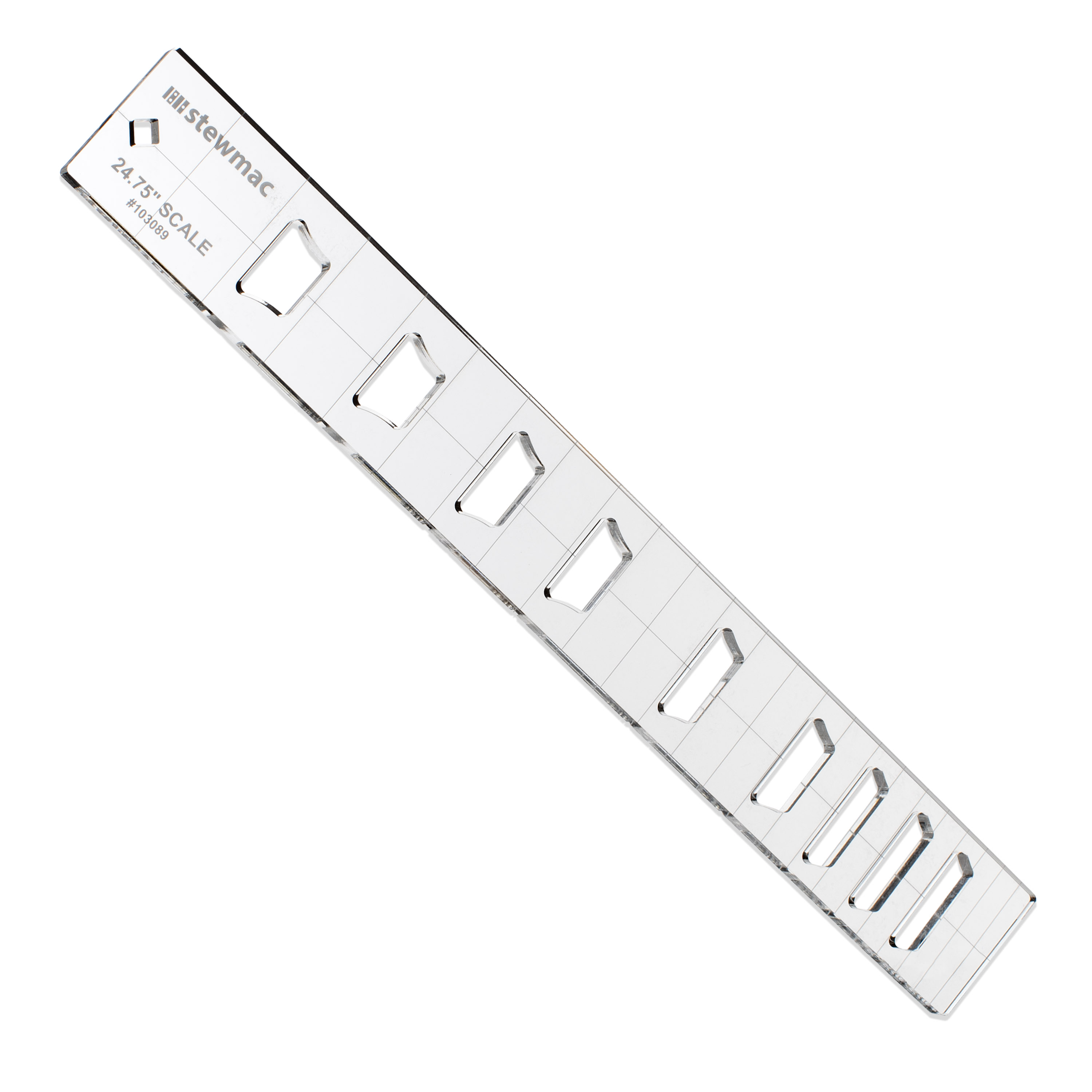 StewMac Fingerboard Inlay Template, Crown, 24.75" Scale