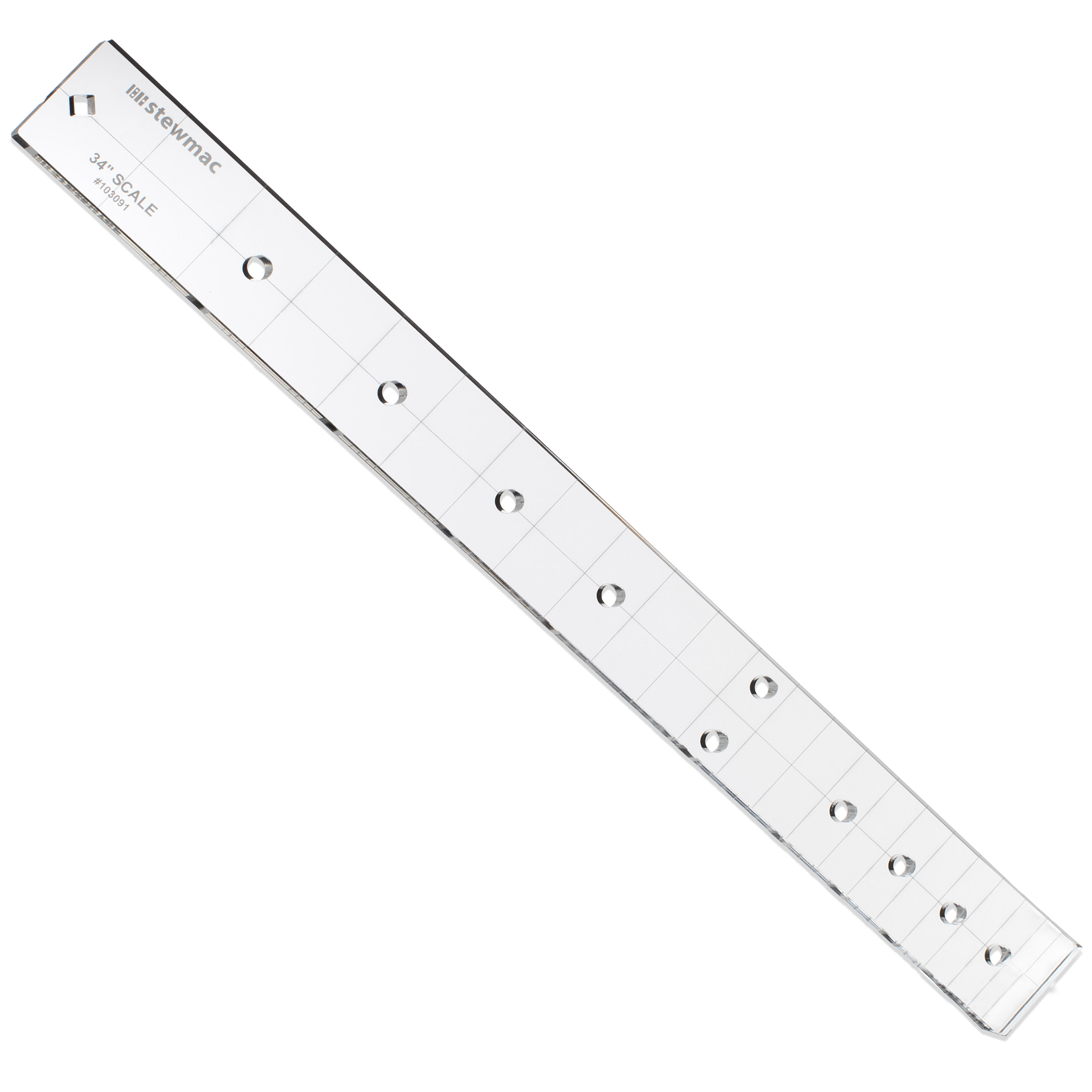 StewMac Fingerboard Inlay Template, Bass Dot, 34" Scale