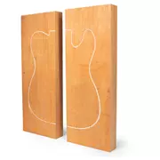 Honduran Mahagoni-Korpusrohling, 2-Piece, ungeklebt, ungesandt