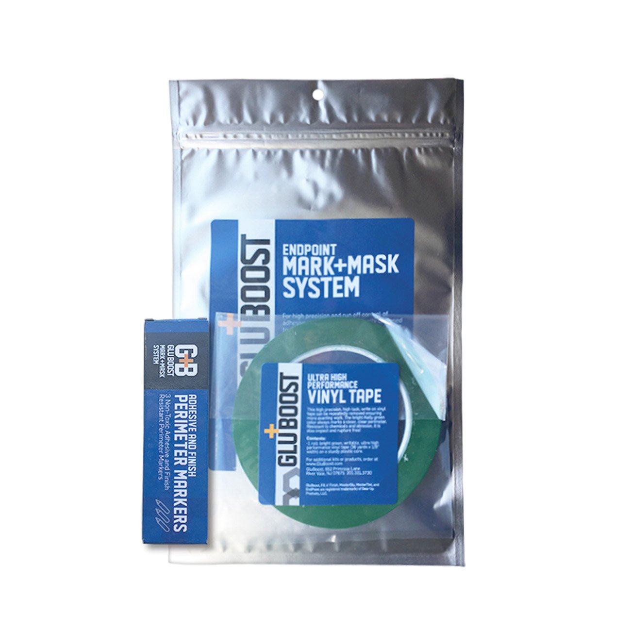 „GluBoost EndPoint Mark + Mask System“-Abklebeband und weitere Produkte