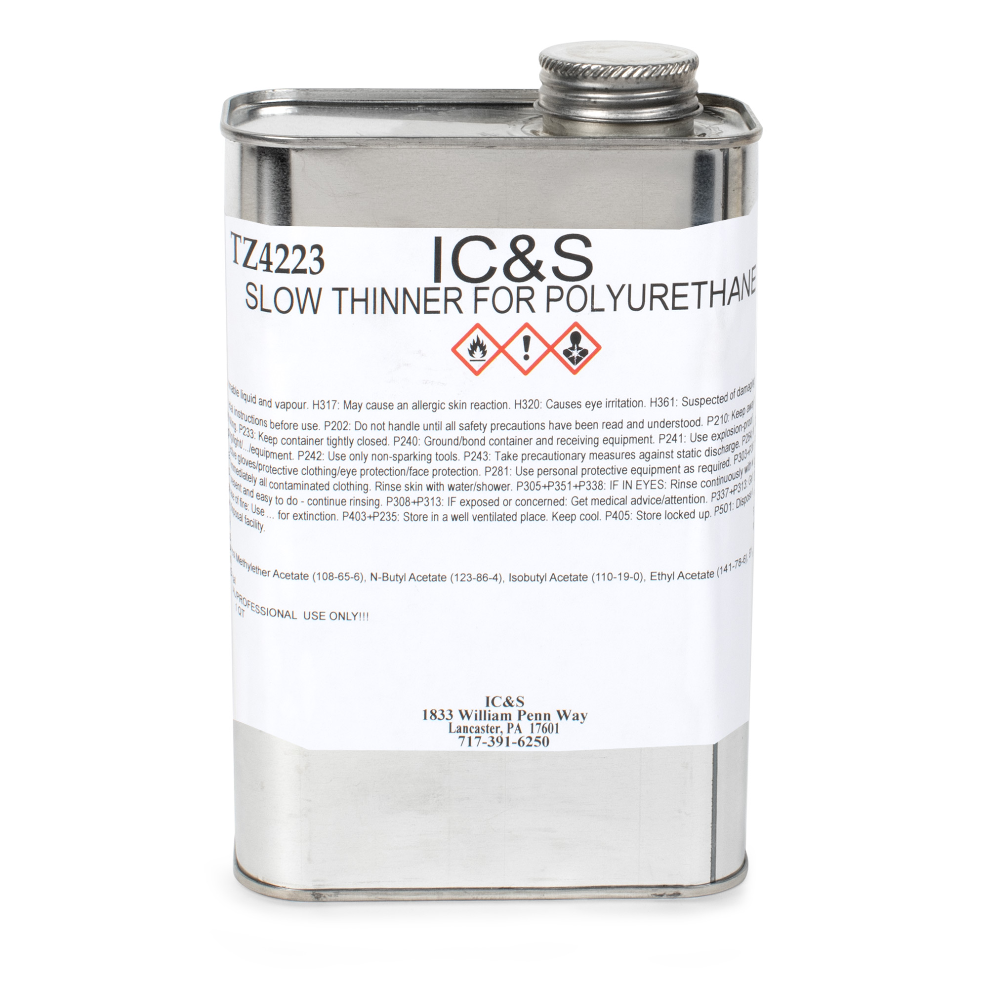 Ilva Polyurethan-Finishes und Lösungsmittel, IC&S Langsamverdünner für Polyurethan