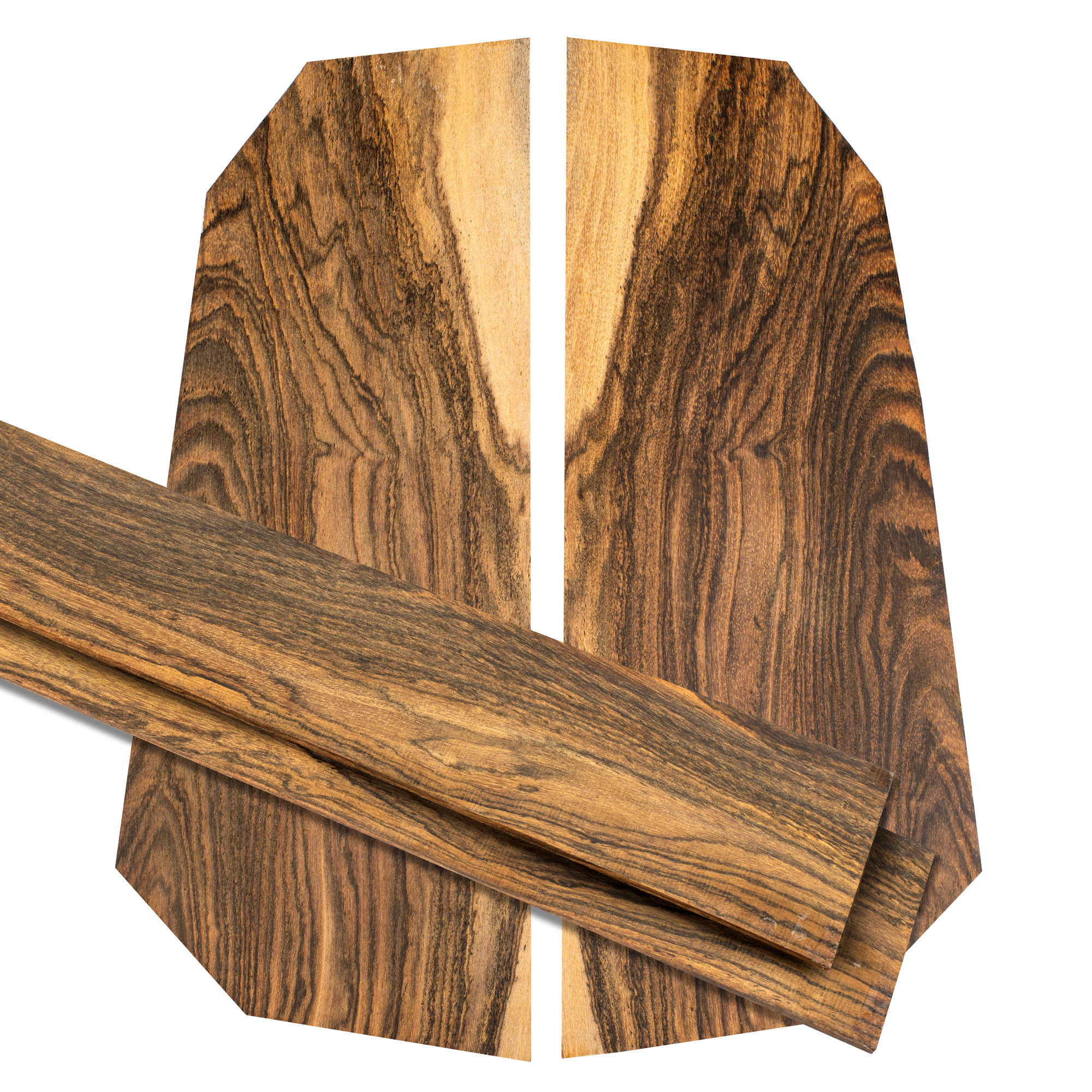 Boden + Zargen-Set aus Bocote für Ukulele