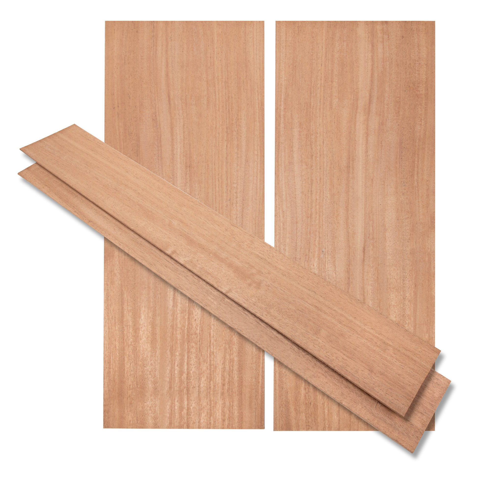 African Mahogany Rücken- und Seiten-Set für Dreadnought Guitar