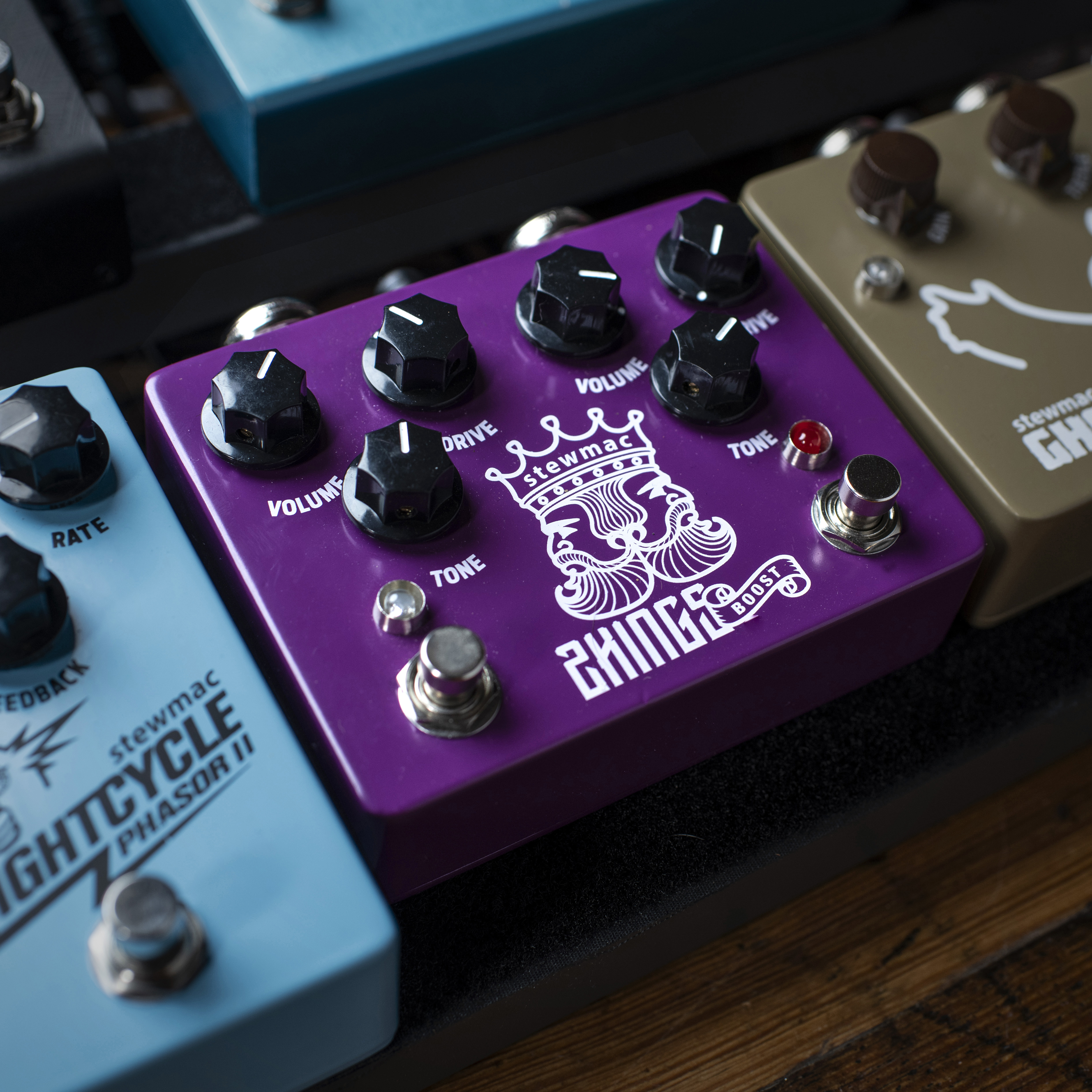 Boost Dual Overdrive-Pedal mit zwei Kings