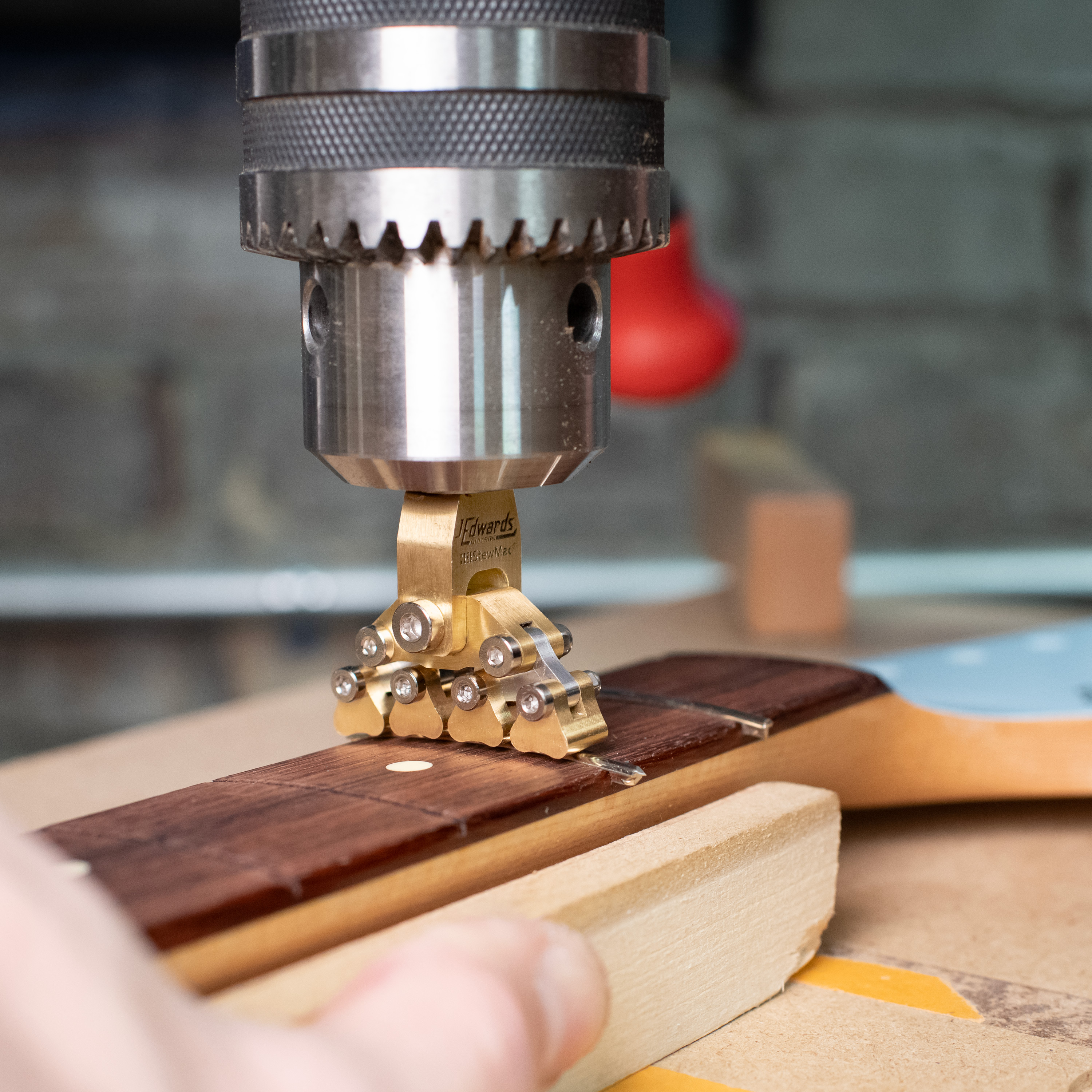 „J Edwards Fractal Fret Press“-Bundierpresse „J Edwards Fractal Fret Press“-Bundierpresse