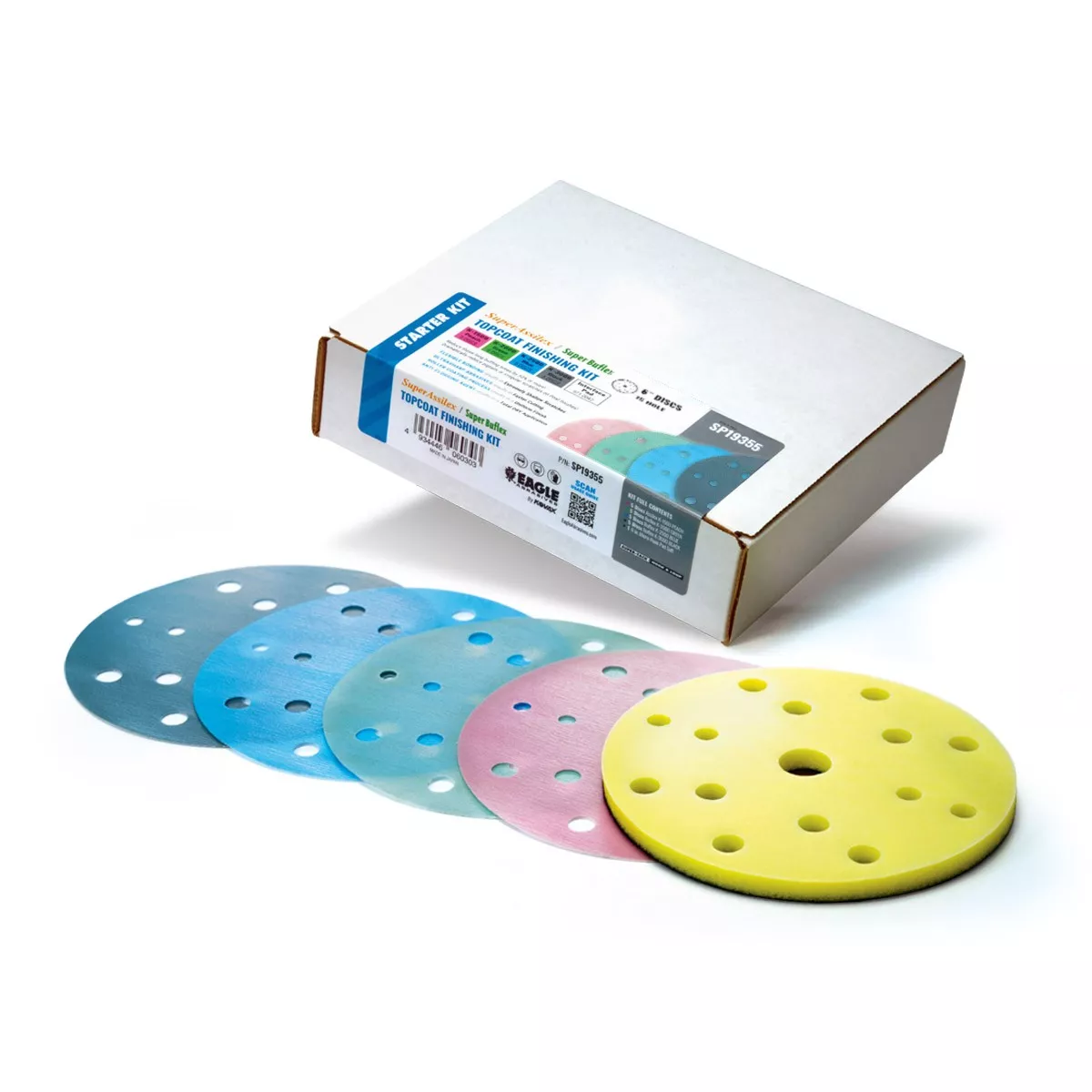 „Eagle Abrasives Topcoat Finishing Disc“-Starter-Set „Eagle Abrasives Topcoat Finishing Disc“-Starter-Set