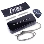 Lollar Soapbar P-90 Pickups – Exklusiv für StewMac, Hals, schwarze Abdeckung