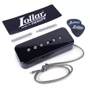 Lollar Soapbar P-90 Pickups – Exklusiv für StewMac, Steg, schwarze Abdeckung
