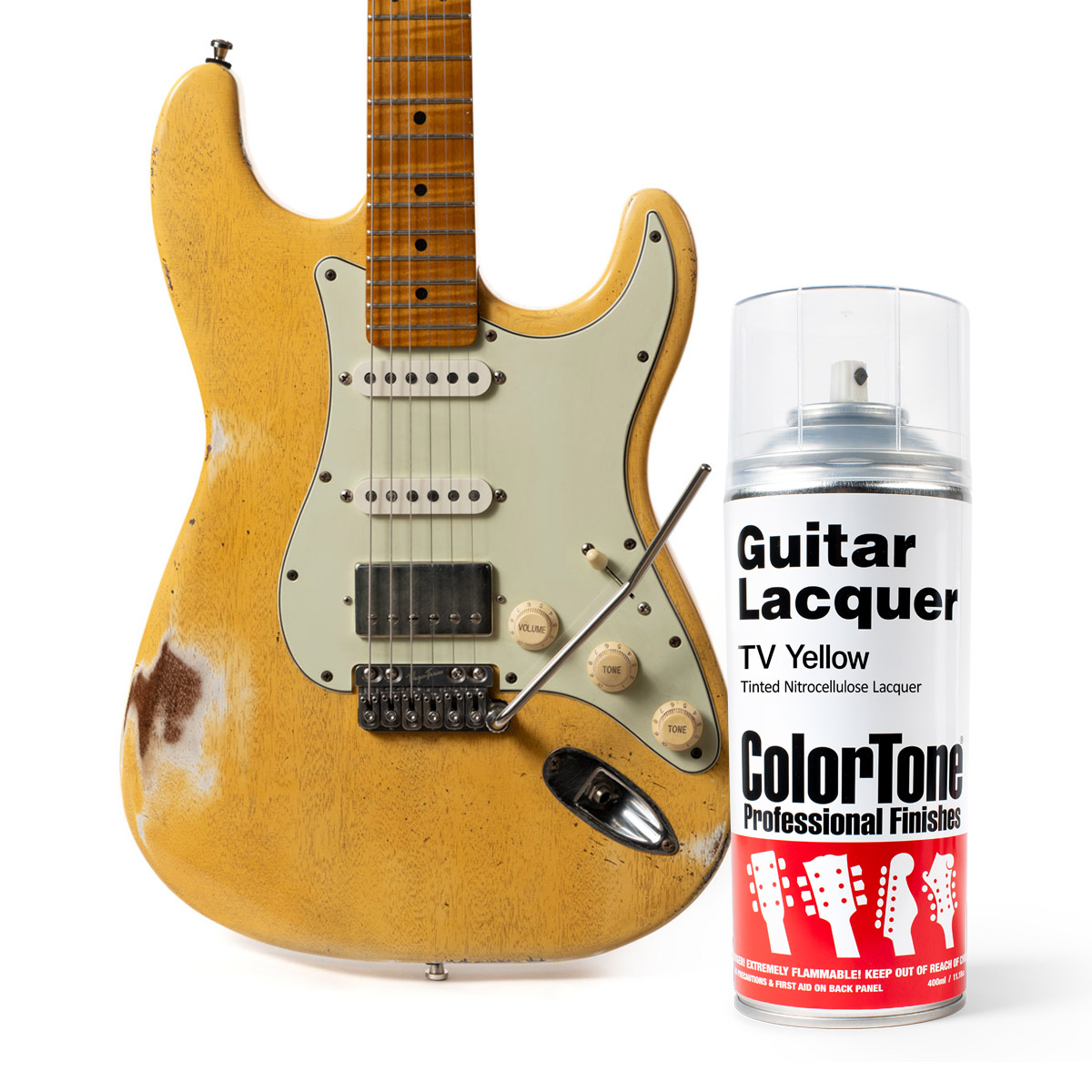 ColorTone-Sprühlack für Gitarren, TV Yellow