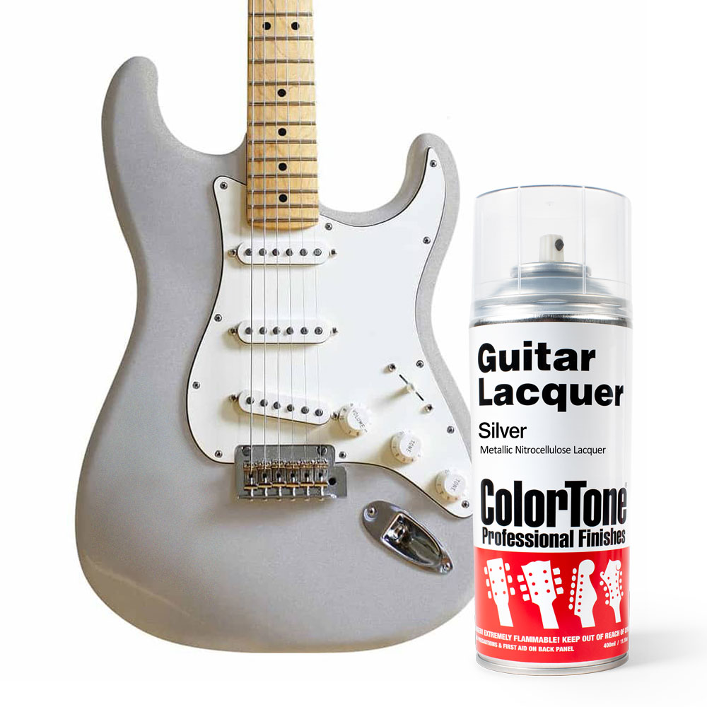 ColorTone-Sprühlack für Gitarren, Silver