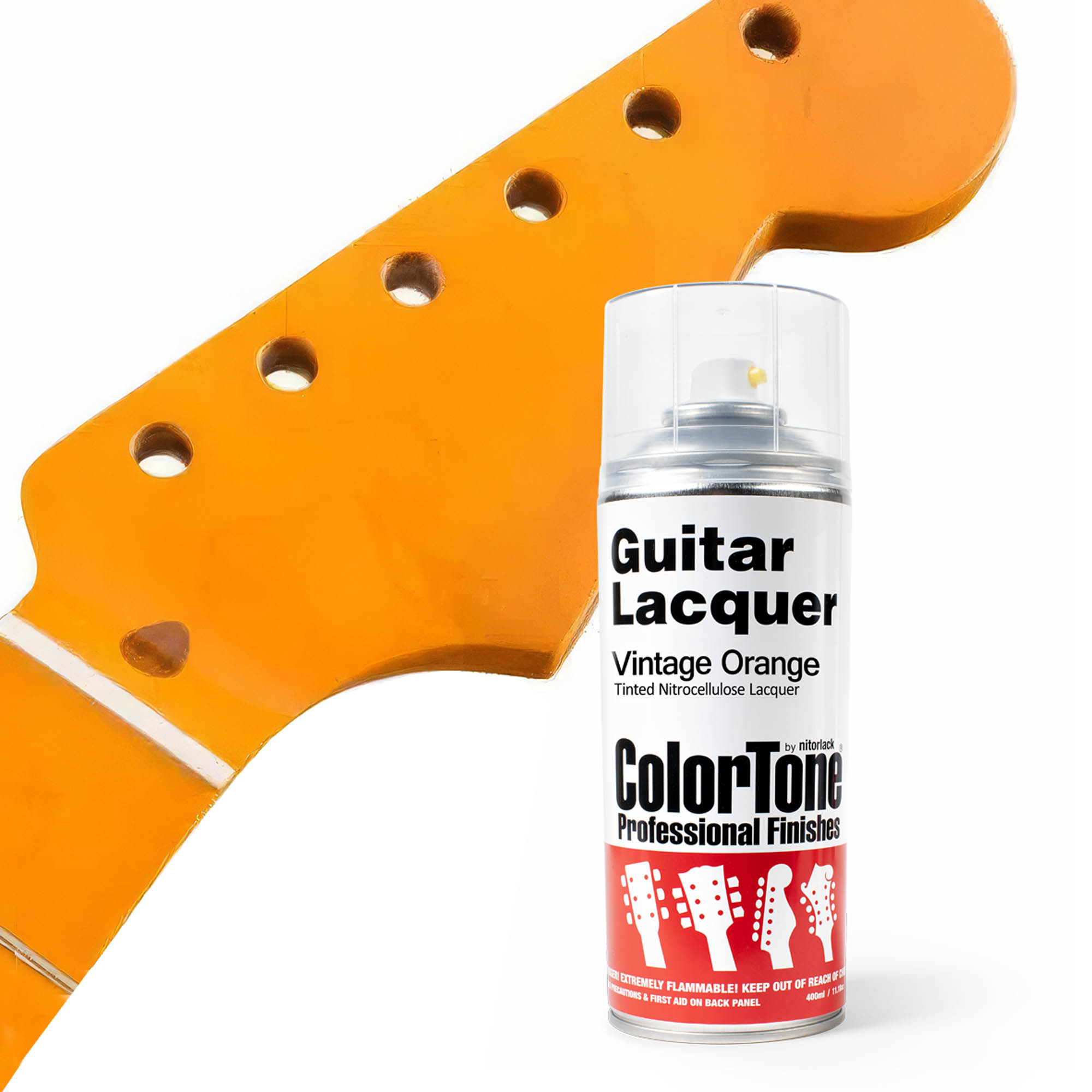 ColorTone-Sprühlack für Gitarren, Orange Vintage