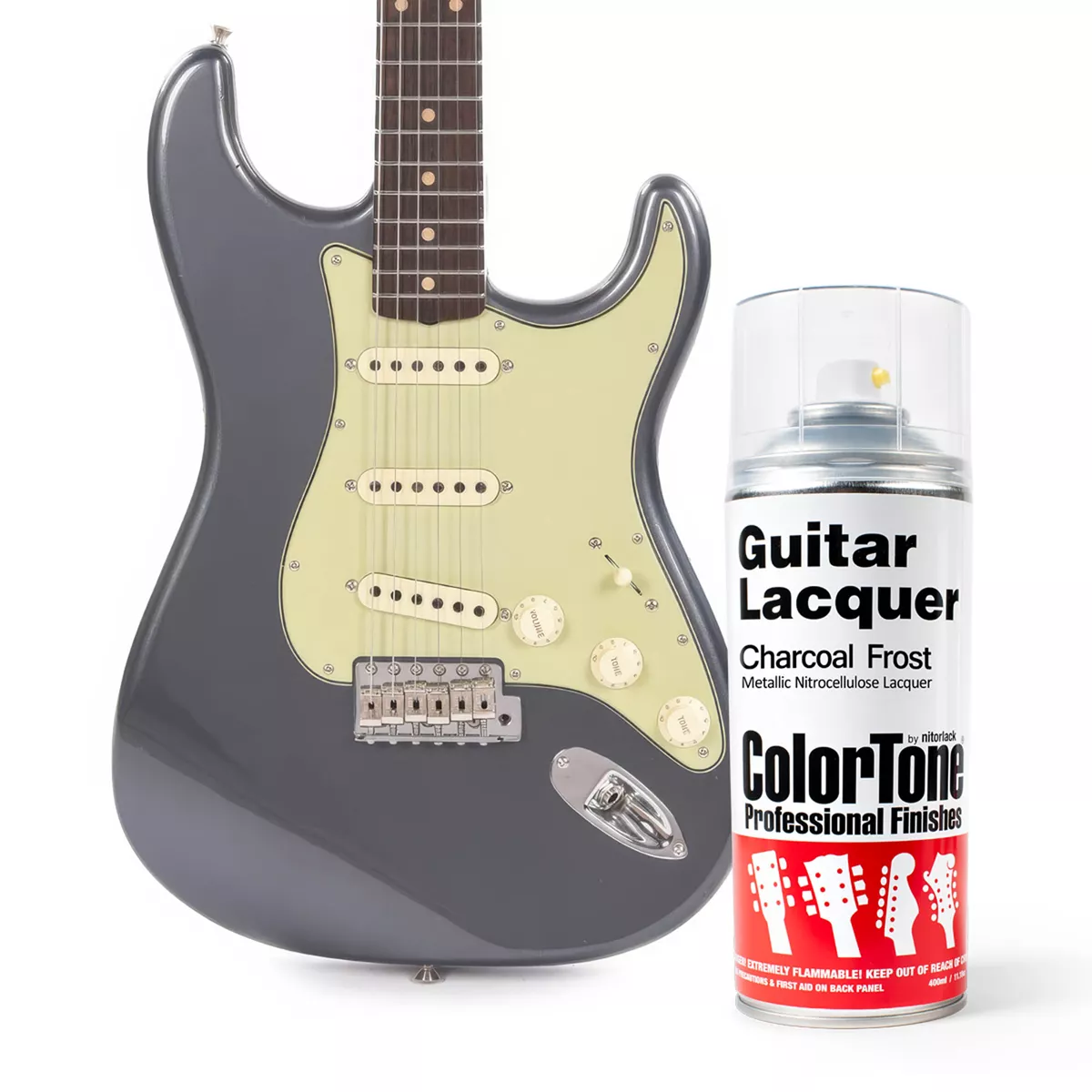ColorTone-Sprühlack für Gitarren, Charcoal Frost ColorTone-Sprühlack für Gitarren, Charcoal Frost