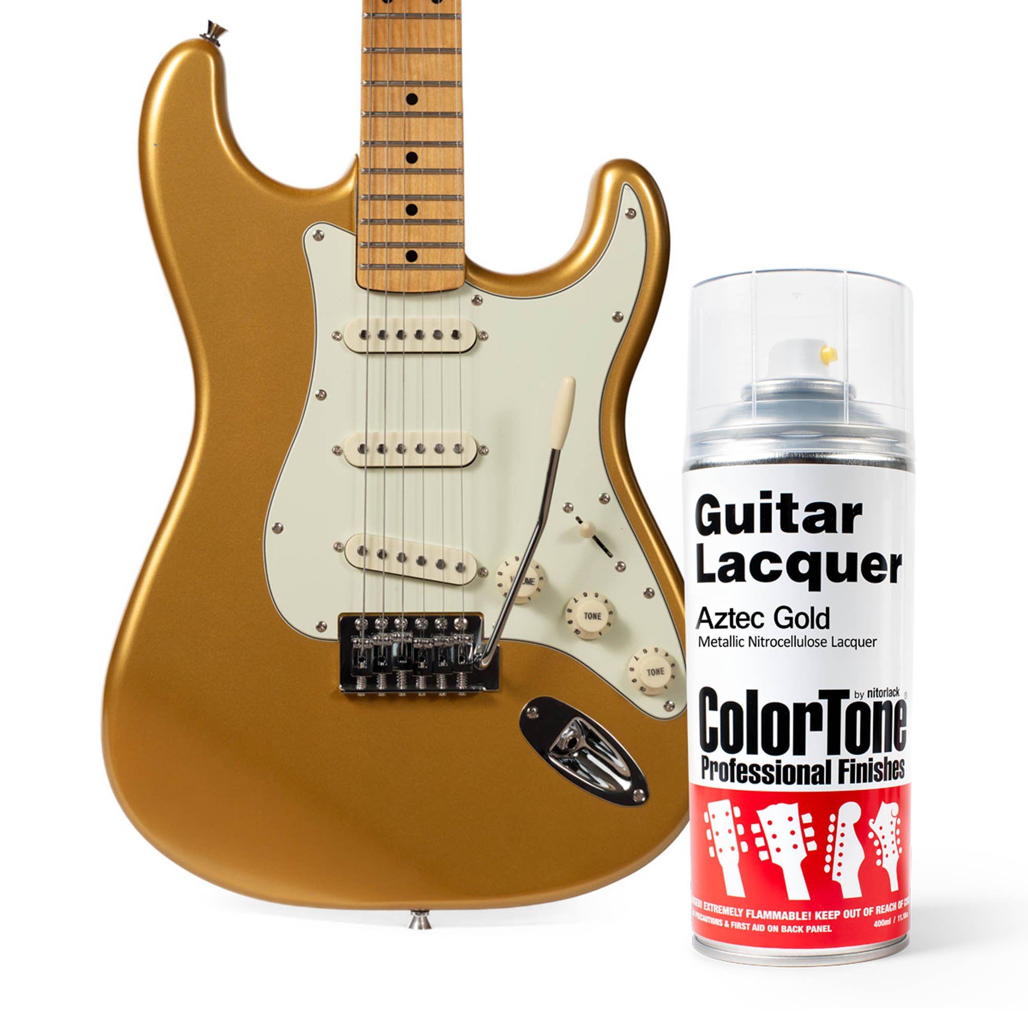 ColorTone-Sprühlack für Gitarren, Aztec Gold