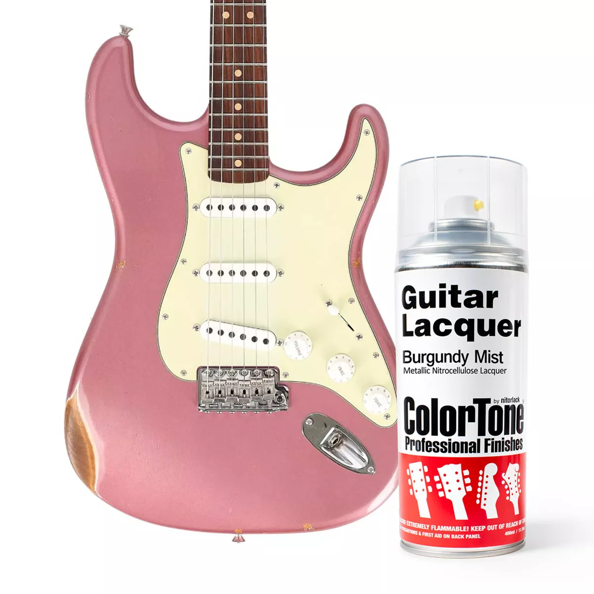 ColorTone-Sprühlack für Gitarren, Burgundy Mist ColorTone-Sprühlack für Gitarren, Burgundy Mist