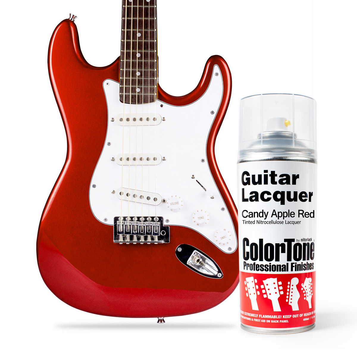 ColorTone-Sprühlack für Gitarren, Candy Apple Red