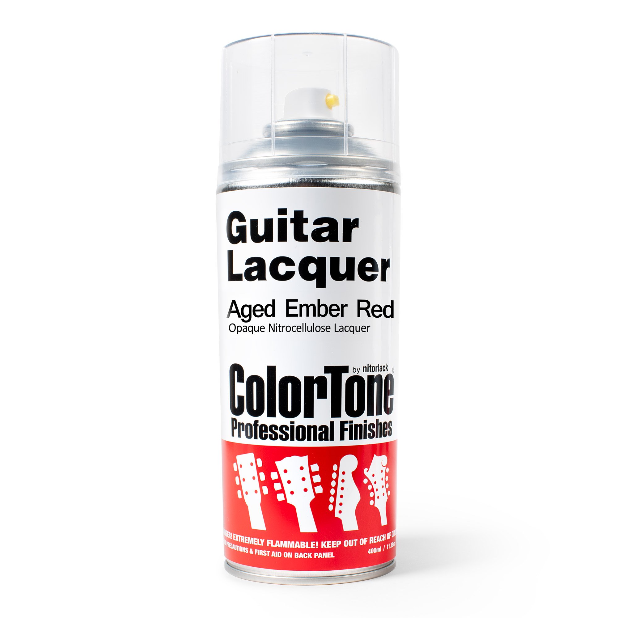 ColorTone Aerosol Guitar Lack, gealterte Stickerei rot