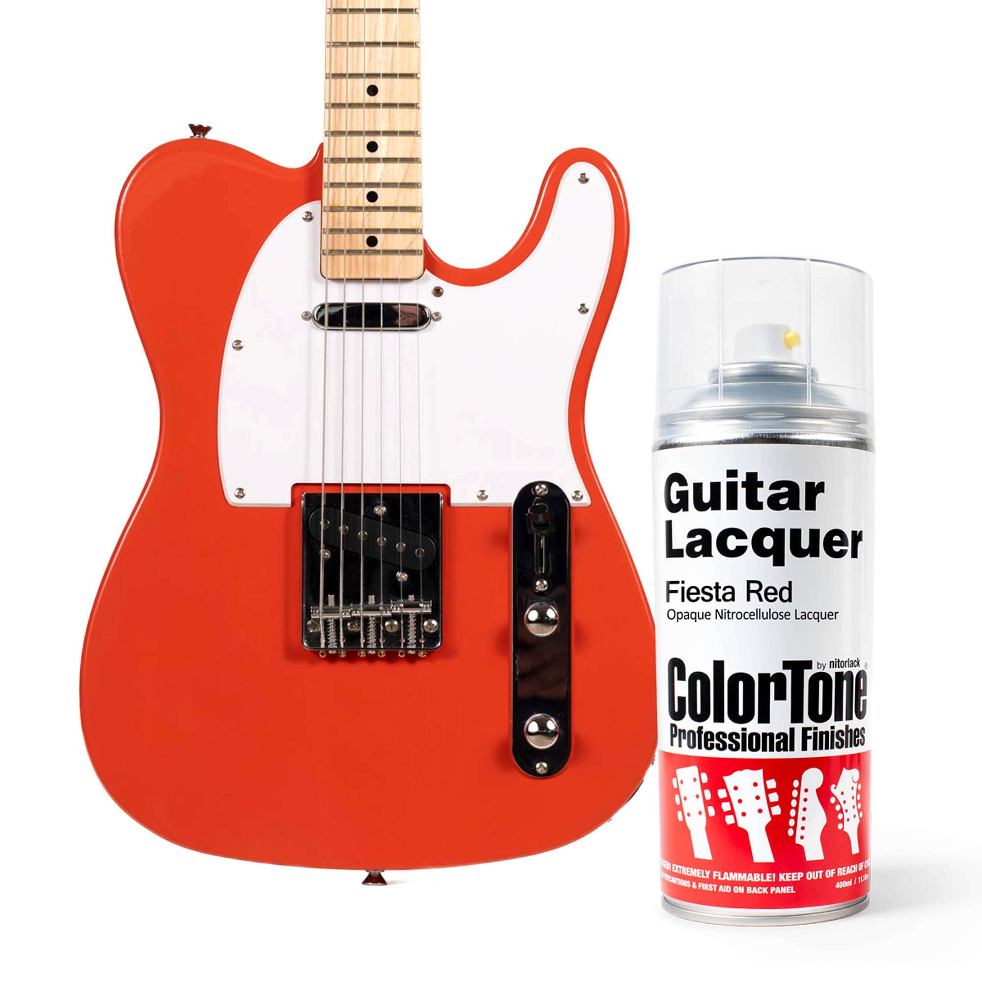 ColorTone-Sprühlack für Gitarren, Fiesta Red