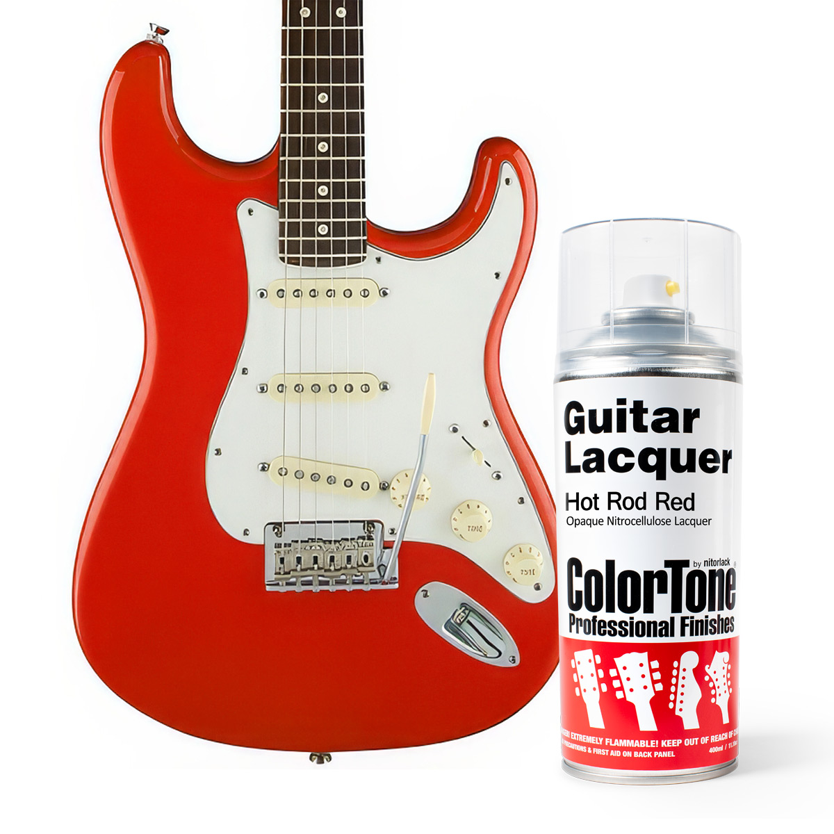 ColorTone-Sprühlack für Gitarren, Hot Rod Red ColorTone-Sprühlack für Gitarren, Hot Rod Red