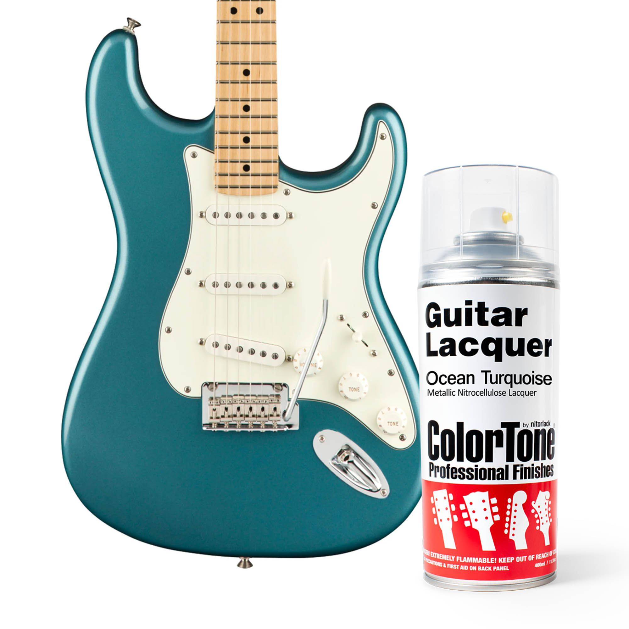ColorTone-Sprühlack für Gitarren, Ocean Turquoise