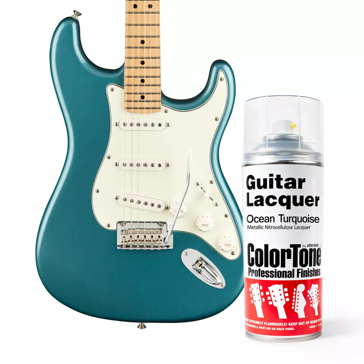 ColorTone-Sprühlack für Gitarren, Ocean Turquoise ColorTone-Sprühlack für Gitarren, Ocean Turquoise